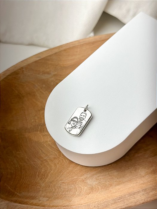 Pingente Caixa Retangular Personalizável