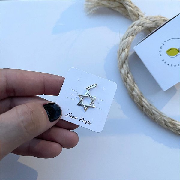 Pingente Estrela de Davi 16 MM