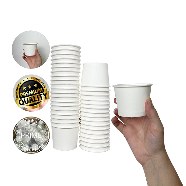 Pote Papel Biodegradável 120ml Descartável 100un