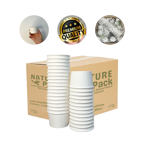 Pote Papel Branco 80ml Para Molhos Temperos Delivery Caixa 2000un