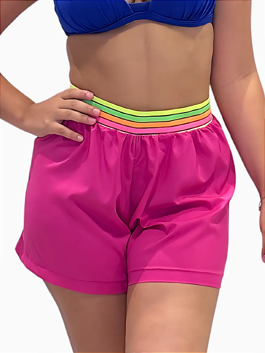 Short de Praia Feminino Verão Saída de Praia Chalaróste MP100039