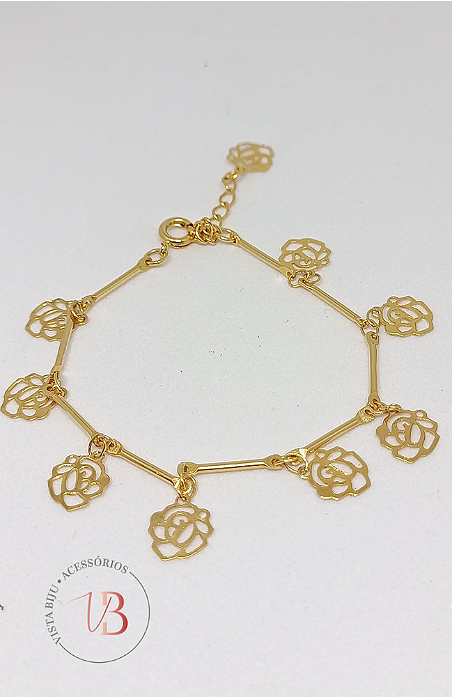 Pulseira Flor e Bela