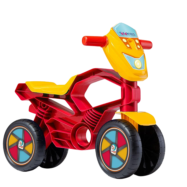 BICICLETA DE EQUILIBRIO TOTOKROSS MOTOCA VERMELHA INFANTIL