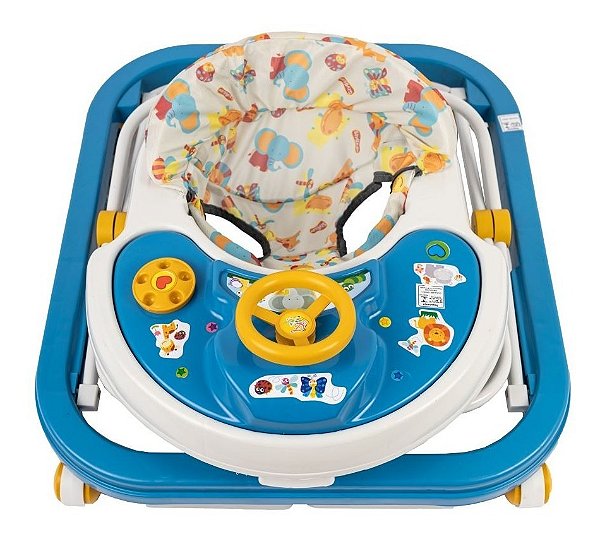 Andador De Bebê Infantil Musical Sonoro Azul - Styll Baby