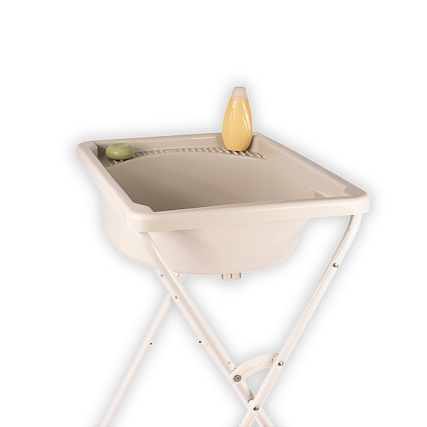 Banheira Com Suporte Bebê Branca - Styll Baby