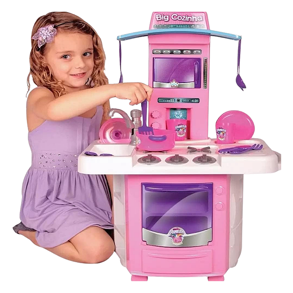 Big Star Nova Cozinha Infantil Brinquedo Completo