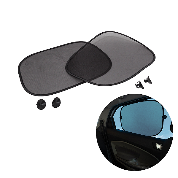KIT 2 PROTETORES SOLARES PARA BEBES TAPA SOL CARRO  VENTOSAS