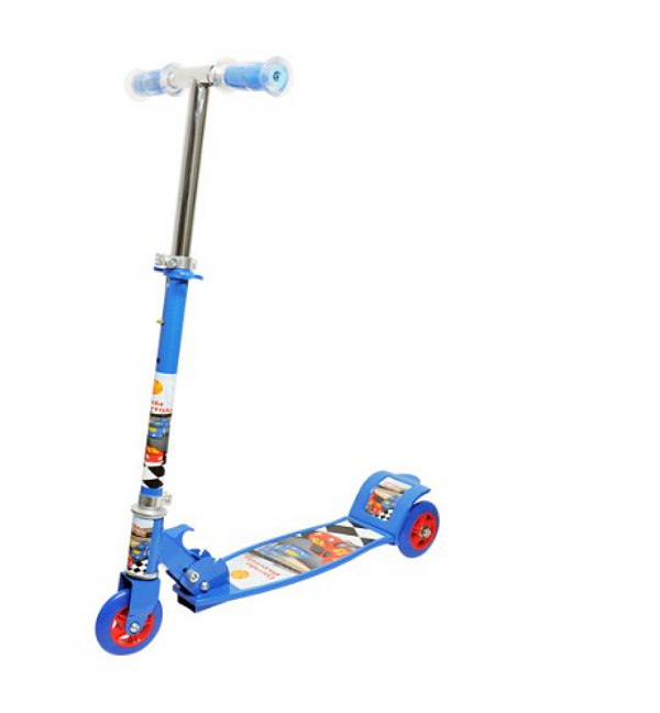Patinete DM Toys Radical Top 3 Rodas Corrida divertida azul