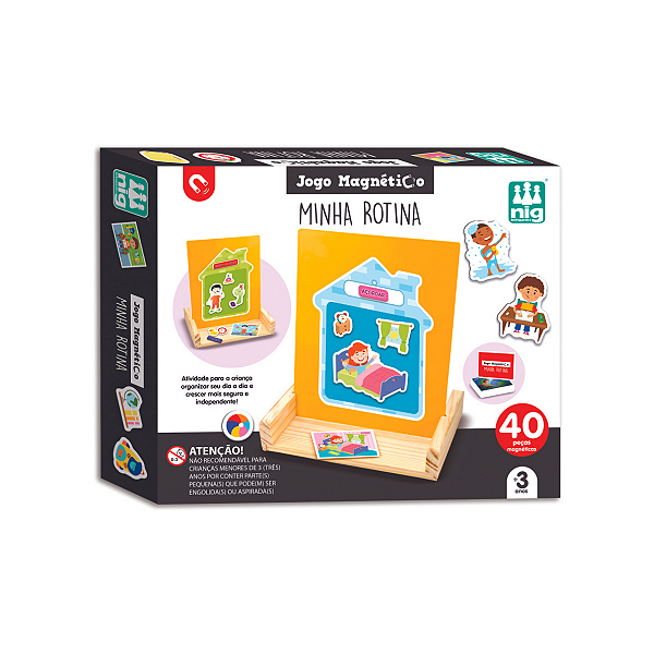Jogo Magnético Minha Rotina Educativo Nig Brinquedos