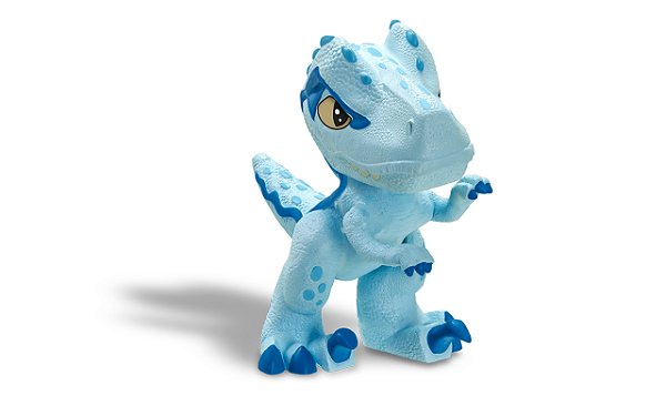 Boneco Jurassic World Dinos Baby Velociraptor Blue - Pupee