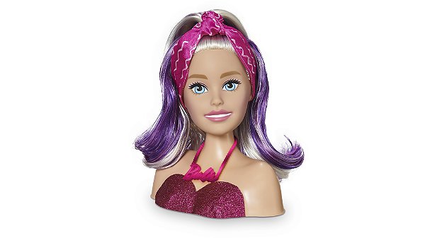 Barbie Styling Head Faces Transforme Maquiagem e Penteados