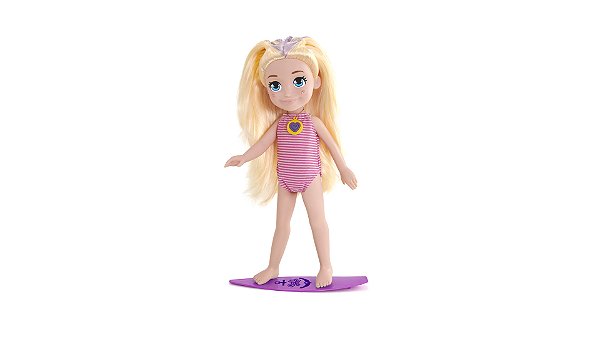Boneca Polly Pocket Surf - Aventura com Prancha e Acessórios
