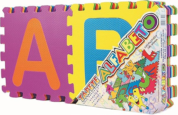 Tapete Alfanumérico Mingone Segurança e Aprendizado 26PÇ 8MM