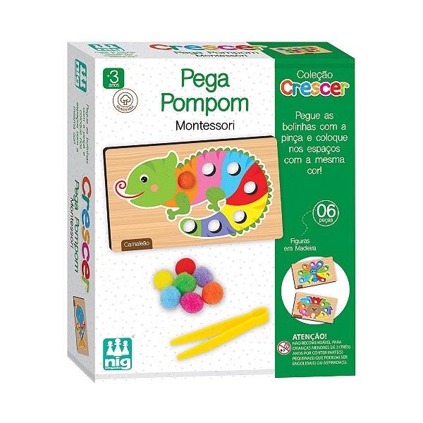 Cresça Brincando: Pom Poms para Coordenação e Cores