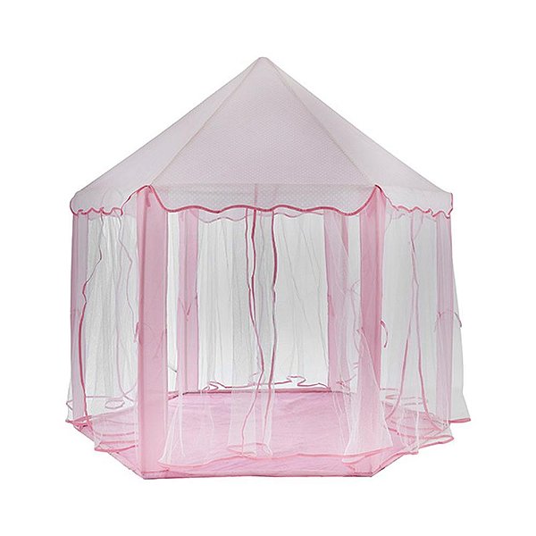 Barraca Tenda Rosa com Luzes Mágicas Menina Casa Princesas