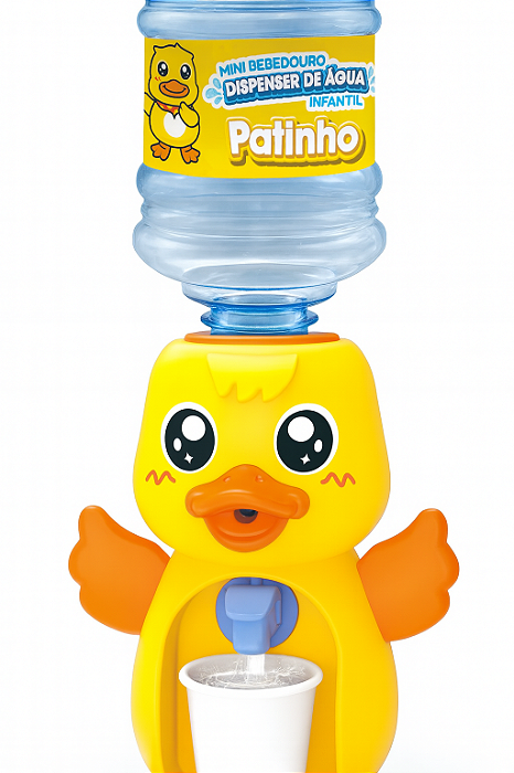 Mini Bebedouro Patinho Dispenser Água 2 Copinhos