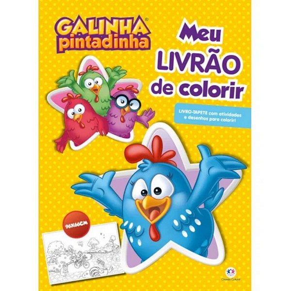 Livro Infantil Colorir Galinha Pintadinha Imaginação Criança
