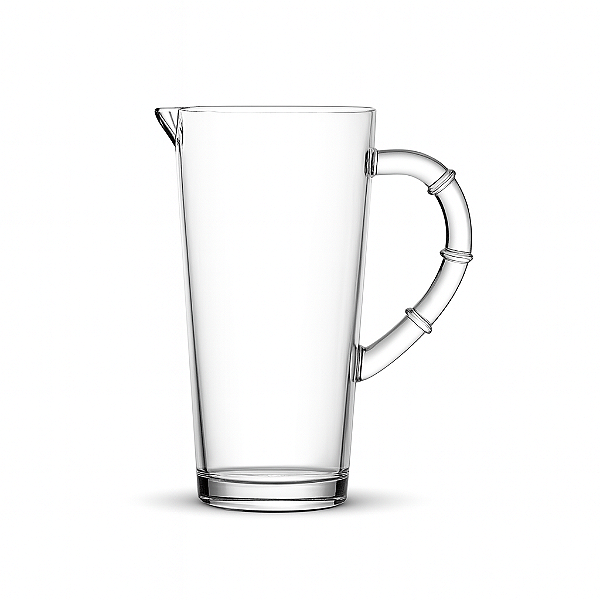 Jarra Vidro Bambu 1,1l Sucos Drinks Agua Transparente Decoração