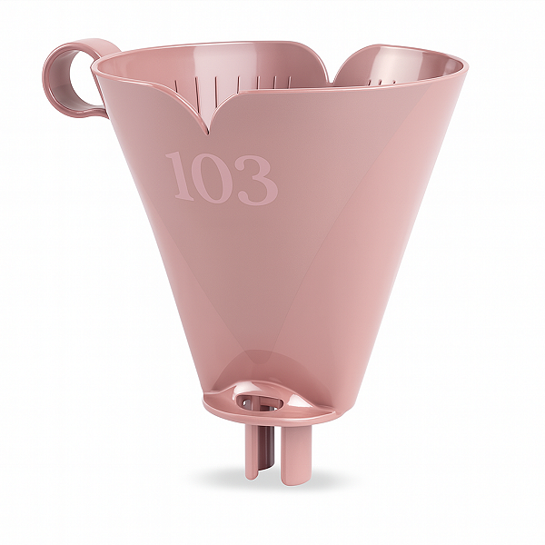 Suporte Porta Filtro Café Chá Tam 103 Coador Plástico Rosa