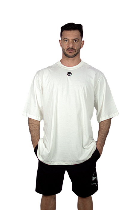OVERSIZED BLACK SKULL DEATH - OFF WHITE
