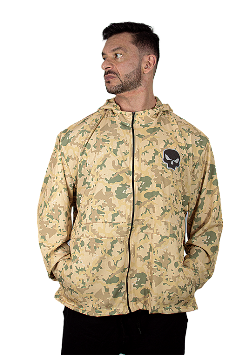 CORTA VENTO BLACK SKULL MILITARY AREIA