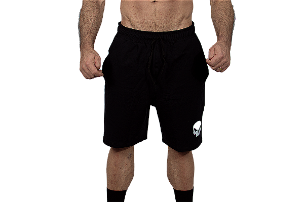 SHORTS BLACK SKULL CASUAL