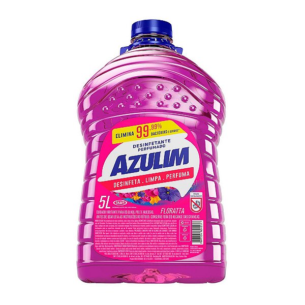 Desinfetante Bactericida Floratta - 5L - Azulim