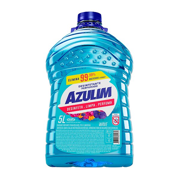 Desinfetante Bactericida Wave - 5L - Azulim