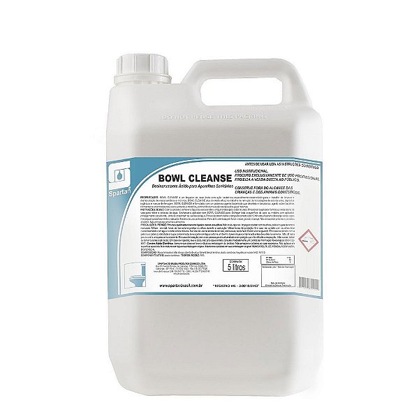Bowl Cleanse Limpador Desincrustante - 5 Litros - Spartan