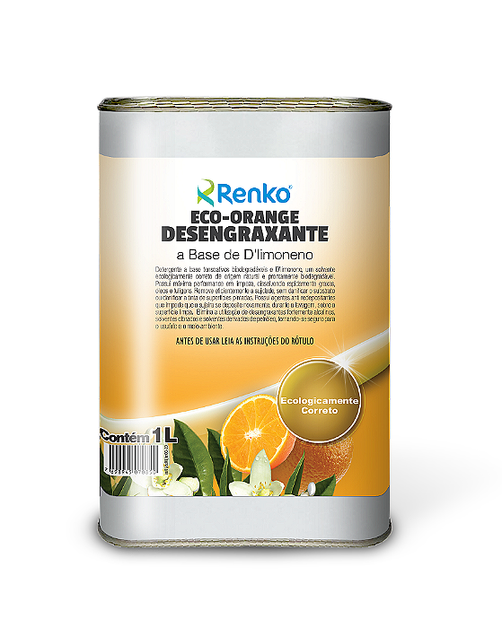 Eco Orange - Desengraxante Base  D'Limoneno - 1L - Renko