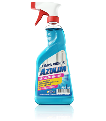 Limpa Vidros (Com Spray) - 500ml - Azulim