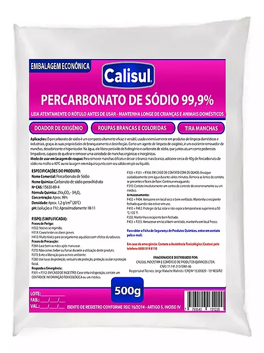 PERCABONATO DE SÓDIO - 500GR