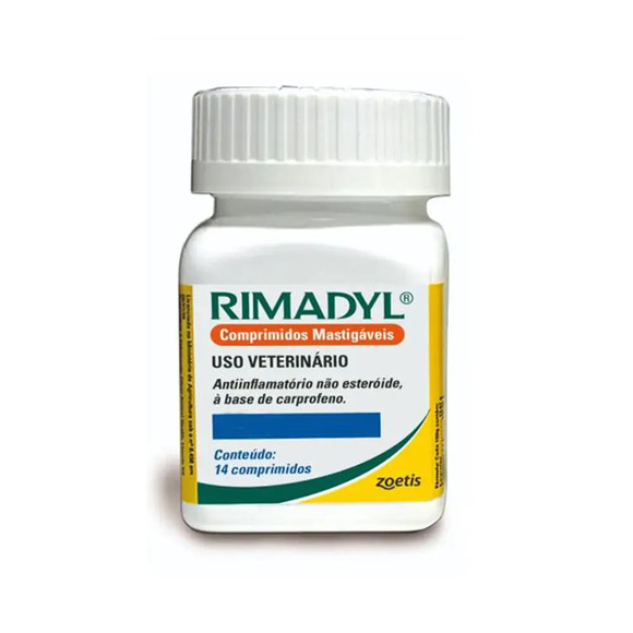 Rimadyl 100 mg Anti-inflamatório para Cães 14 comprimidos