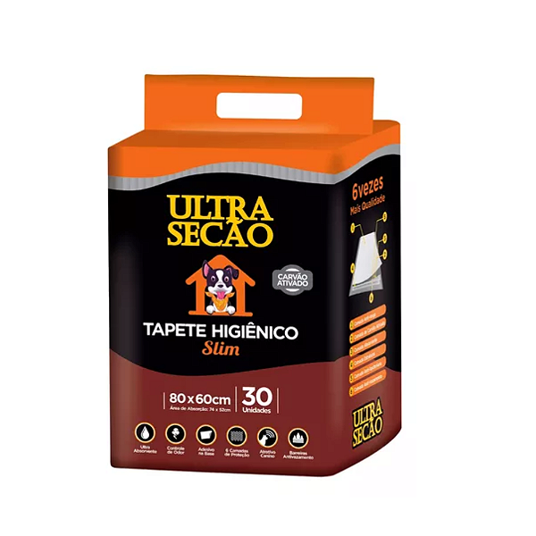 Tapete Hig. Ultra Secao Preto 30un 80x60