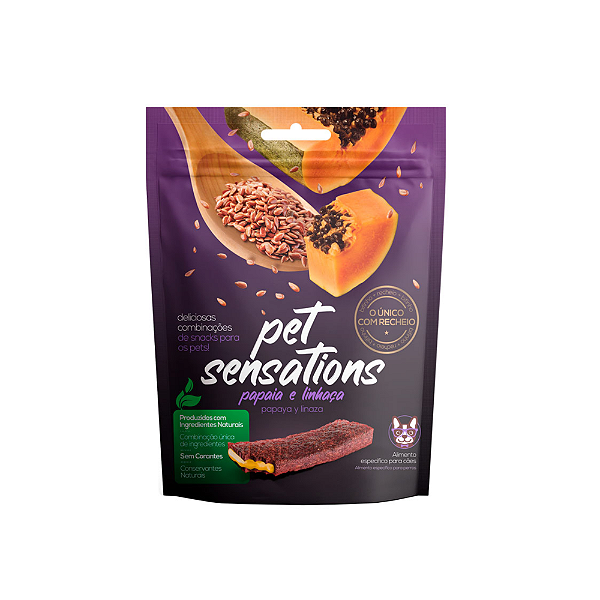 Pet Sensations Papaia E Linhaca 65 G