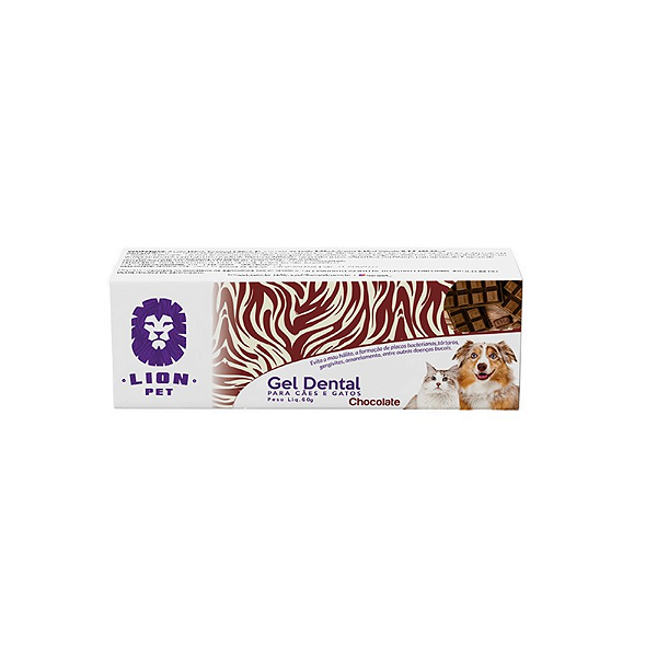 Gel Dental Lion Pet Chocolate 60g