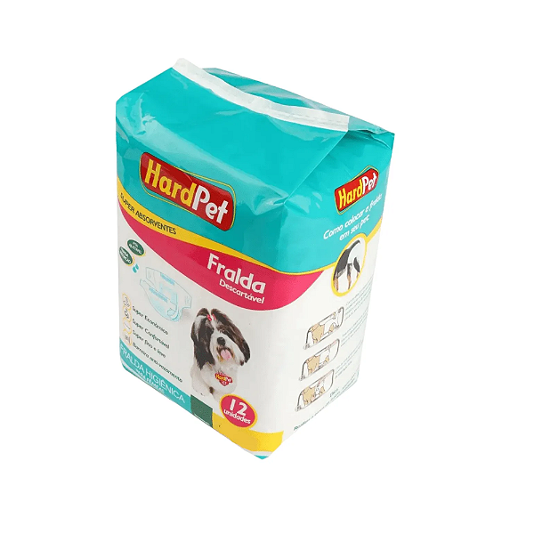Fralda Hard Pet Femea Pp 12unid
