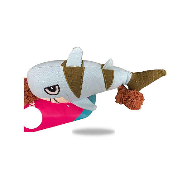 Pelucia Tubarao C/ Corda 30 Cm Az 1173