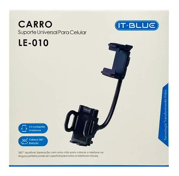 SUPORTE UNIVERSAL PARA CELULAR CARRO LE-010