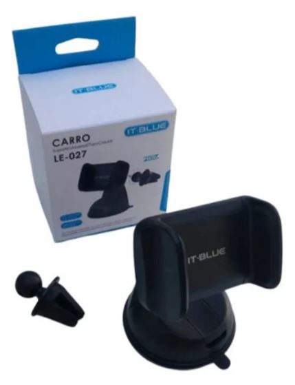 SUPORTE VEICULAR 2 in 1 SMART COM VENTOSA IT BLUE  LE-027
