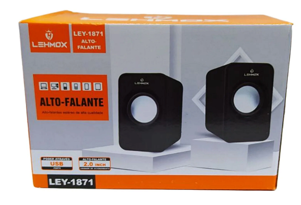 ALTO-FALANTE ESTÉRIO PARA COMPUTADOR LEHMOX LEY-1871