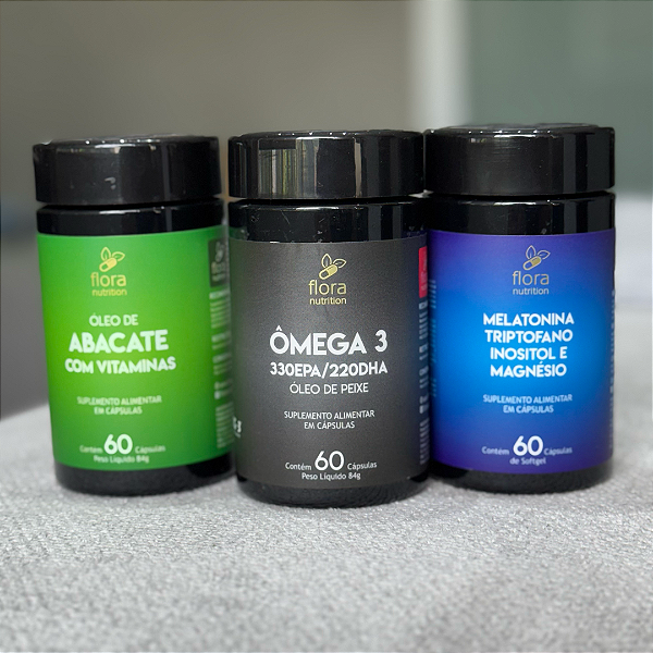 Bem-Estar Completo (Ômega 3 + Óleo de Abacate + Melatonina)