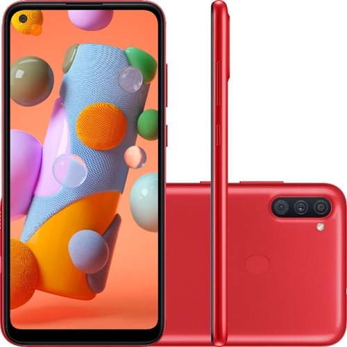 SAMSUNG GALAXY SM-A115MZRGZTO A11 VERMELHO 64GB (7892509115001)