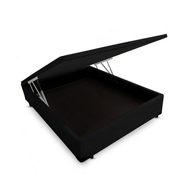BASE BOX BAU SUED PRETO 1,38 LEANDRO