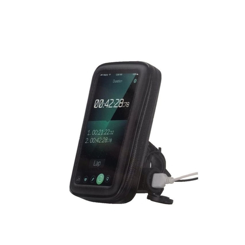 SUPORTE VEICULAR PARA MOTO COM CASE E USB MT6.-1U