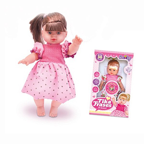 BONECA TIKA 30 FRASES 40,5CM