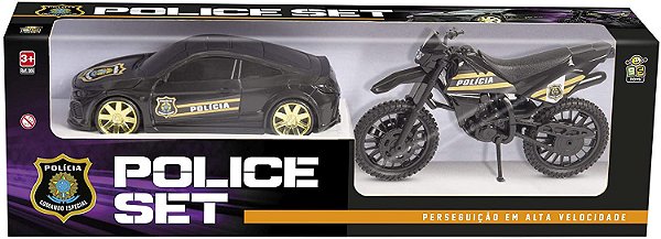 CARRO E MOTO POLICE SET REF 30