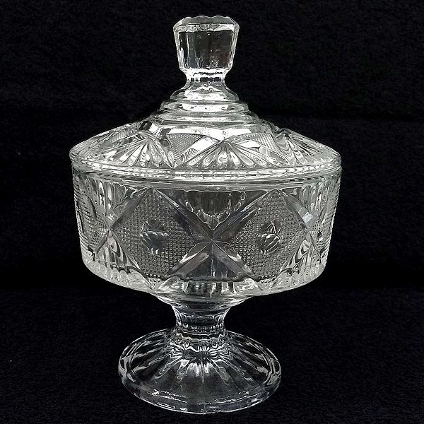 BOMBONIERE VIDRO 16X15CM SILVA