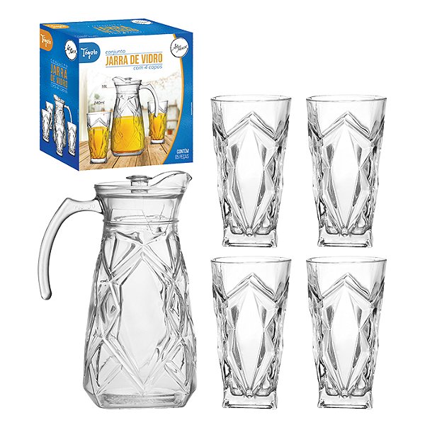 CONJ JARRA VD TOQUIO 1,6LT+4 C