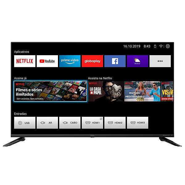 SMART TV PHILCO 55 LED ULTRA HD 4K - PTV55Q20SNBL